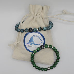 Sea turtle agate stone bracelet Oceans Clean Collection